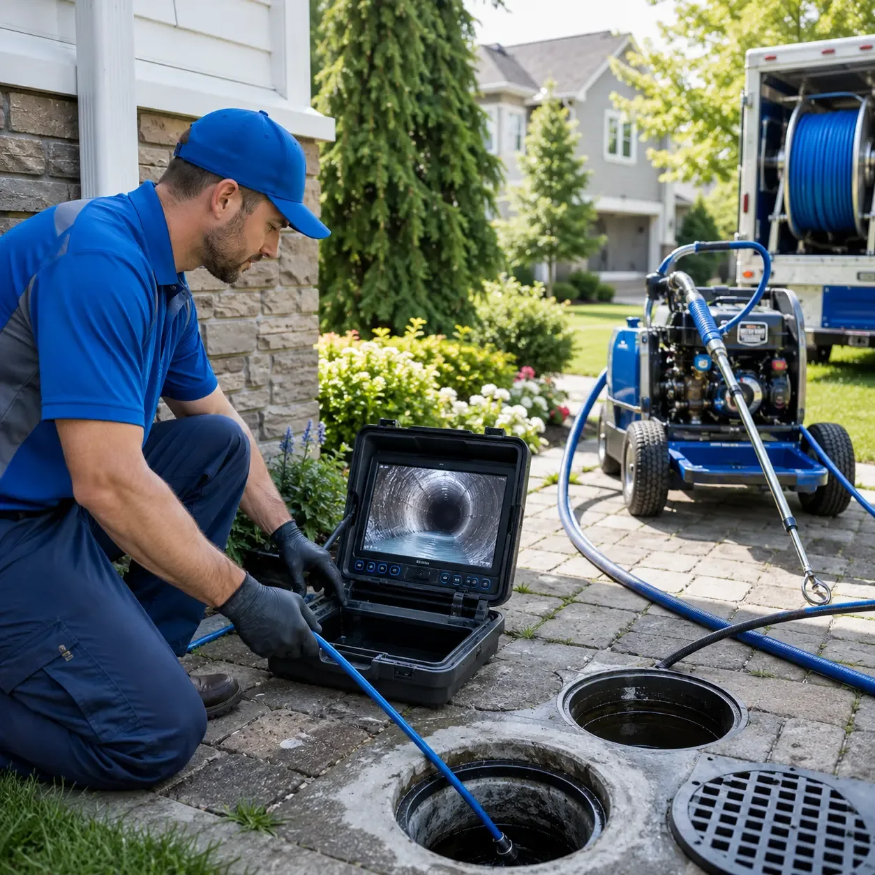 Outdoor drain cleaning professionals serving Binghamton, NY