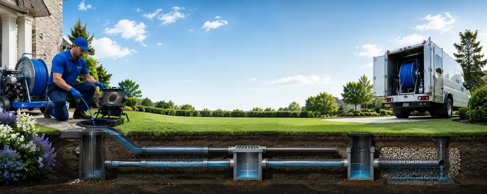 Outdoor drain cleaning information for Binghamton, NY